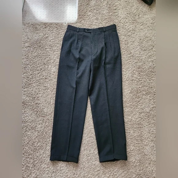 Bernard Zins Men's Black DressPants Size 32 - Picture 1 of 4